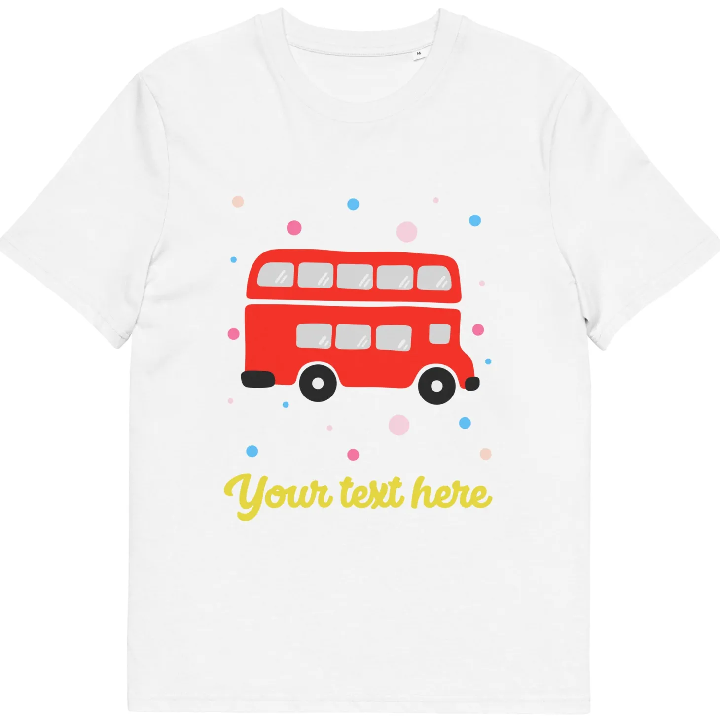 personalised_custom_text__organic_cotton_adults_unisex_tshirt__london_doodles__red_bus_6.webp Online Personalised Custom Text - Organic Cotton Adults Unisex T-Shirt - London Doodles - Red Bus Clothing | London Gifts