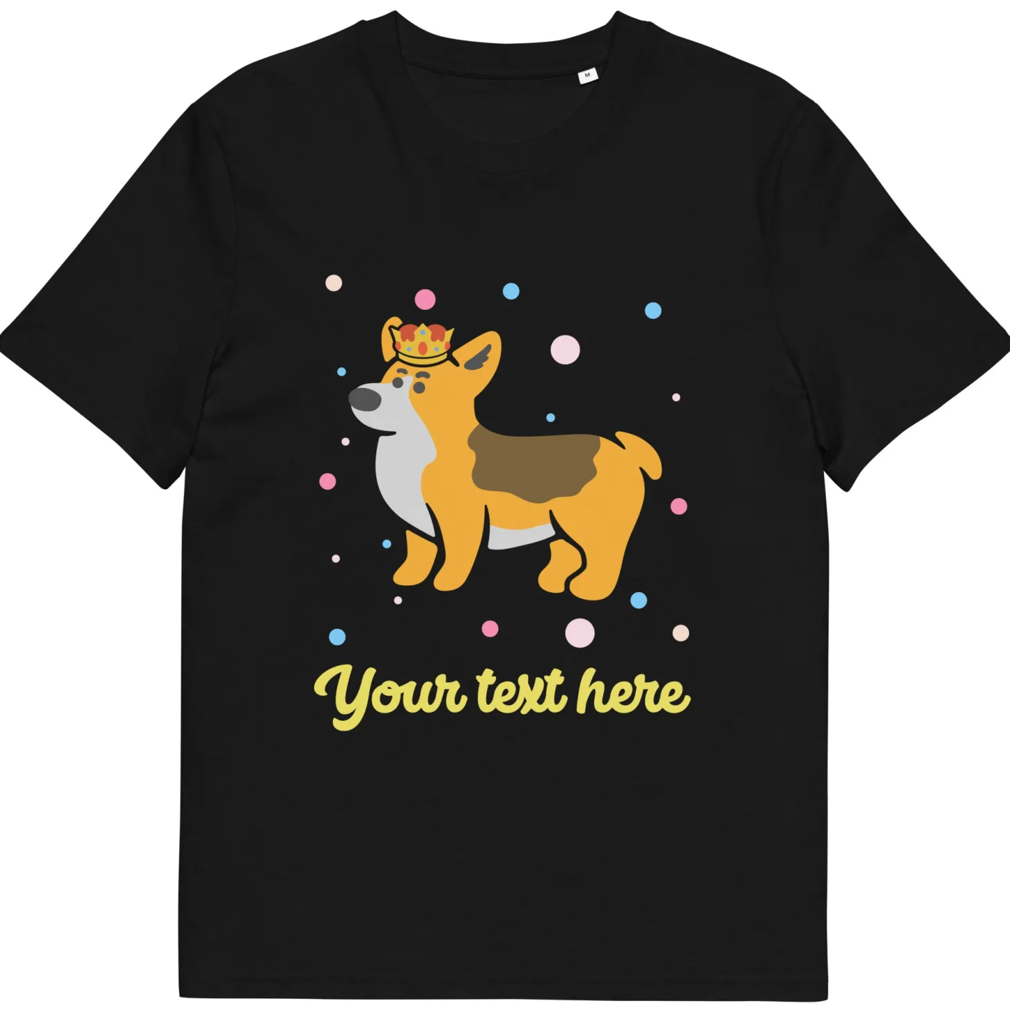 personalised_custom_text__organic_cotton_adults_unisex_tshirt__london_doodles__royal_corgi_2.webp New Personalised Custom Text - Organic Cotton Adults Unisex T-Shirt - London Doodles - Royal Corgi Clothing | London Gifts