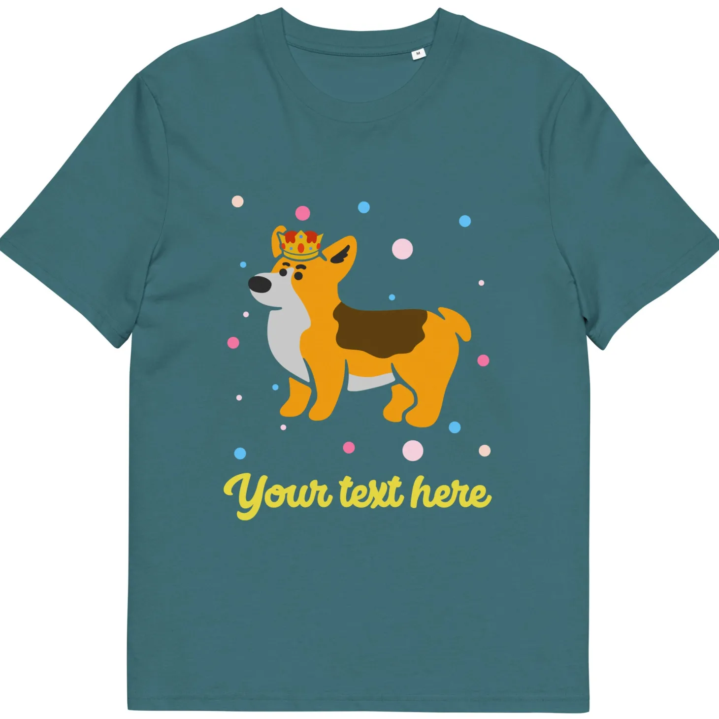 personalised_custom_text__organic_cotton_adults_unisex_tshirt__london_doodles__royal_corgi_4.webp New Personalised Custom Text - Organic Cotton Adults Unisex T-Shirt - London Doodles - Royal Corgi Clothing | London Gifts