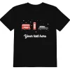 Cheap Personalised Custom Text - Organic Cotton Kids T-Shirt - London Doodles - Bus / Telephone / Taxi Kids Clothing | Children & Baby Clothing