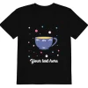 Store Personalised Custom Text - Organic Cotton Kids T-Shirt - London Doodles - Cup Of Tea Kids Clothing | Children & Baby Clothing