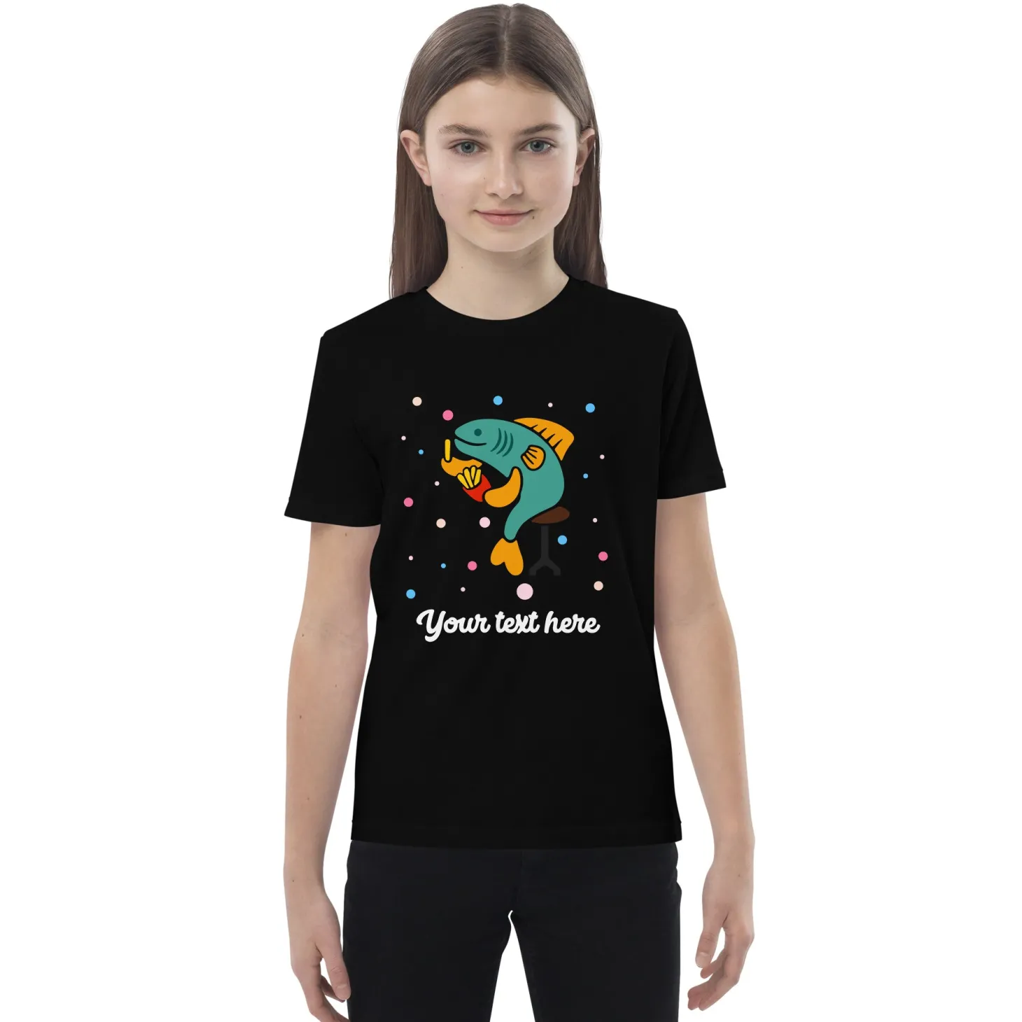 personalised_custom_text__organic_cotton_kids_tshirt__london_doodles__fish_amp_chips_2.webp Clearance Personalised Custom Text - Organic Cotton Kids T-Shirt - London Doodles - Fish & Chips Kids Clothing | Children & Baby Clothing