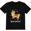 Hot Personalised Custom Text - Organic Cotton Kids T-Shirt - London Doodles - Royal Corgi Kids Clothing | Children & Baby Clothing