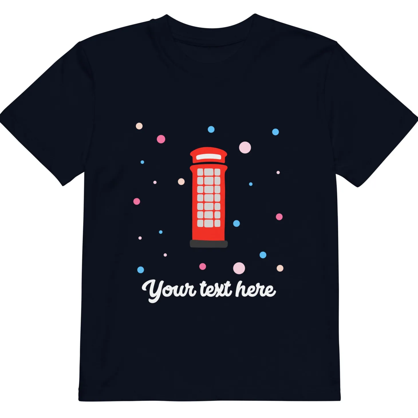 personalised_custom_text__organic_cotton_kids_tshirt__london_doodles__telephone_box_3.webp New Personalised Custom Text - Organic Cotton Kids T-Shirt - London Doodles - Telephone Box Kids Clothing | Children & Baby Clothing
