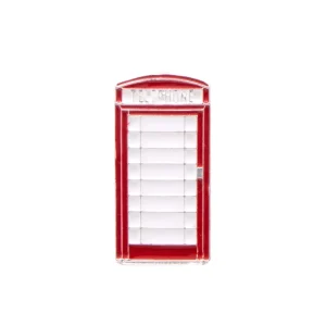 Shop Pin Badge - Telephone Box Jewellery & Pins