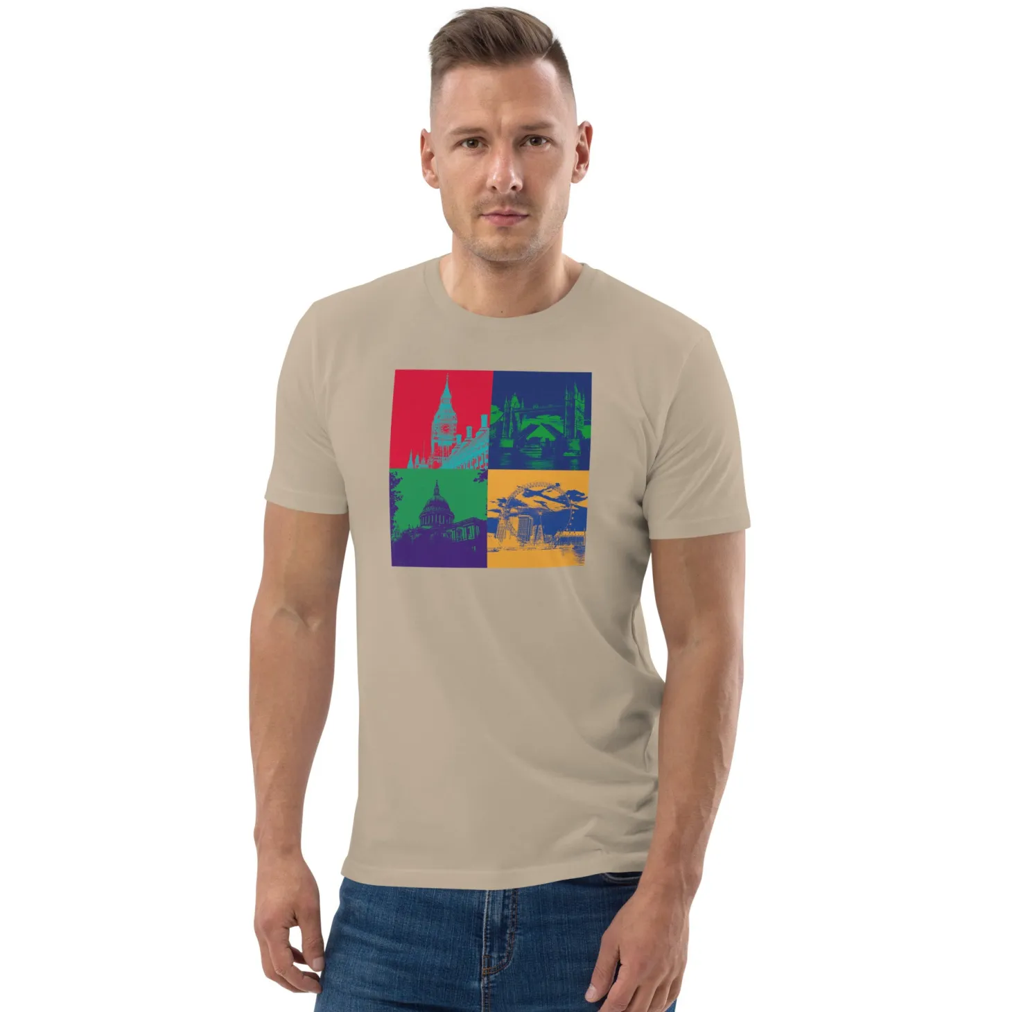 pop_art_london__organic_cotton_tshirt_8.webp Best Sale Pop Art London - Organic Cotton T-Shirt Clothing | London Gifts