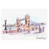 Outlet Relaxing Near Tower Bridge Magnet Magnets | Fridge Magnets