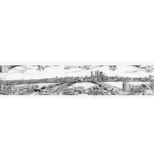 Online Robin Reynolds London Redrawn Panorama Print Prints & Posters | Luxury Gifts