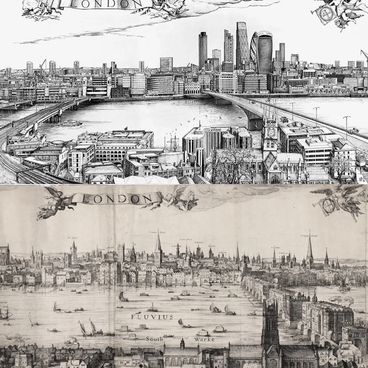 robin_reynolds_london_redrawn_panorama_print_1.webp Online Robin Reynolds London Redrawn Panorama Print Prints & Posters | Luxury Gifts