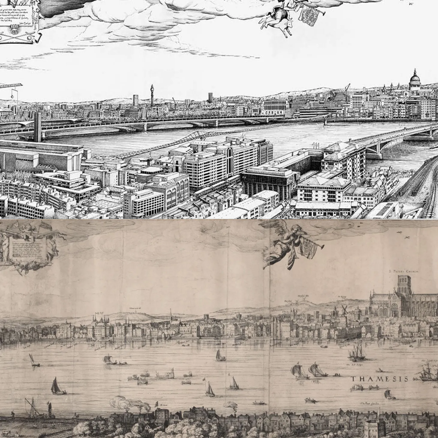robin_reynolds_london_redrawn_panorama_print_2.webp Online Robin Reynolds London Redrawn Panorama Print Prints & Posters | Luxury Gifts