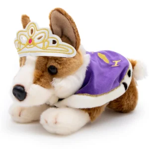 Hot Royal Corgi Dog Soft Toy with Cape and Crown Kids Toys | Toys & Games