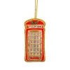 Discount Sass & Belle London Telephone Box Embroidered Christmas Decoration Christmas Decorations | Christmas Decorations
