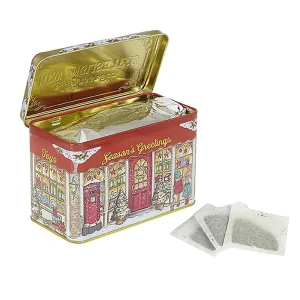 Cheap Season's Greetings Afternoon Tea Tin Food & Drink