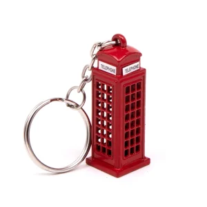Flash Sale Telephone Box Die Cast Keyring Keyrings | London Gifts
