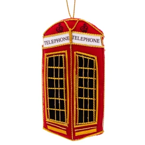 New Telephone Box Stitched Christmas Decoration Christmas Decorations | Christmas Decorations
