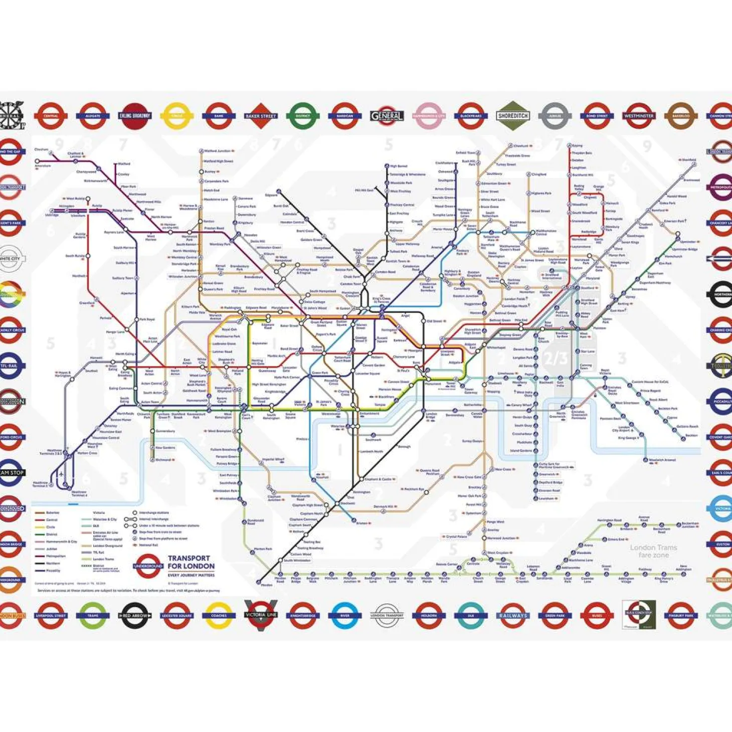 tfl_london_underground_map__piece_jigsaw_puzzle_1.webp Store TFL London Underground Map 1000 Piece Jigsaw Puzzle Kids Models And Puzzles | Toys