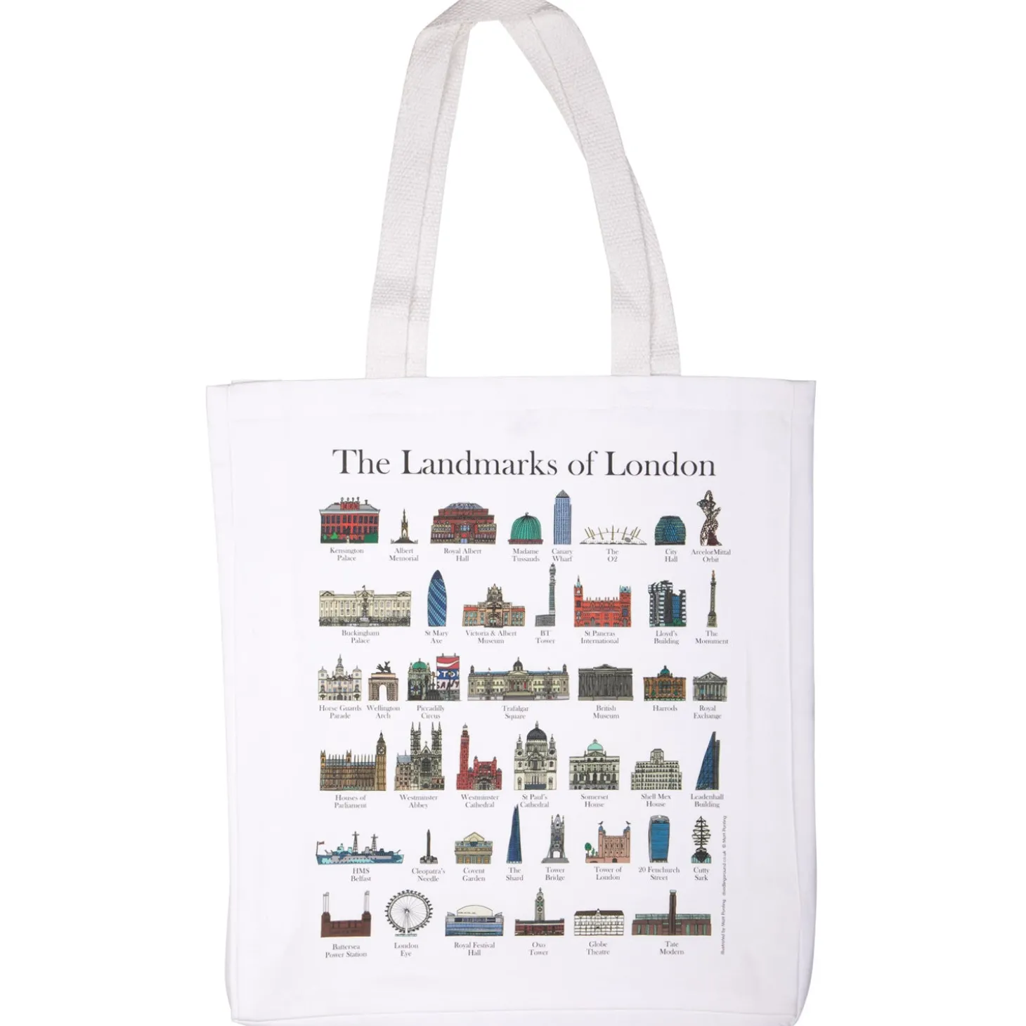 the_landmarks_of_london_cotton_canvas_tote_bag_0.webp Store The Landmarks Of London Cotton Canvas Tote Bag Bags | London Gifts