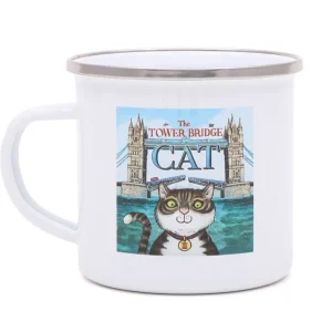 Best Enamel Mug Kids The Tower Bridge Cat | The Tower Bridge Cat