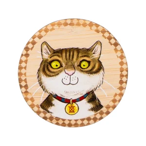 Hot Wooden Magnet -  Head Kids The Tower Bridge Cat | The Tower Bridge Cat