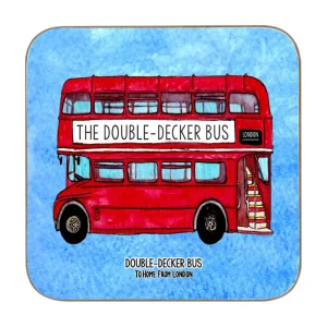 Best Sale - Magnetic Coaster - Double Decker Bus Coasters | Magnets