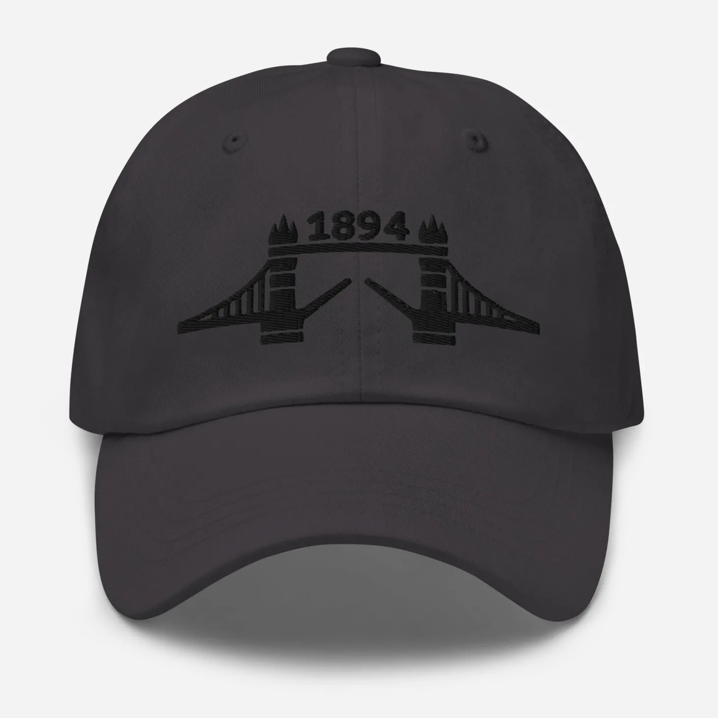 tower_bridge__black_thread_embroidered_baseball_cap_0.webp Discount 1894 Tower Bridge - Thread Embroidered Baseball Cap Clothing | Tower Bridge Gifts