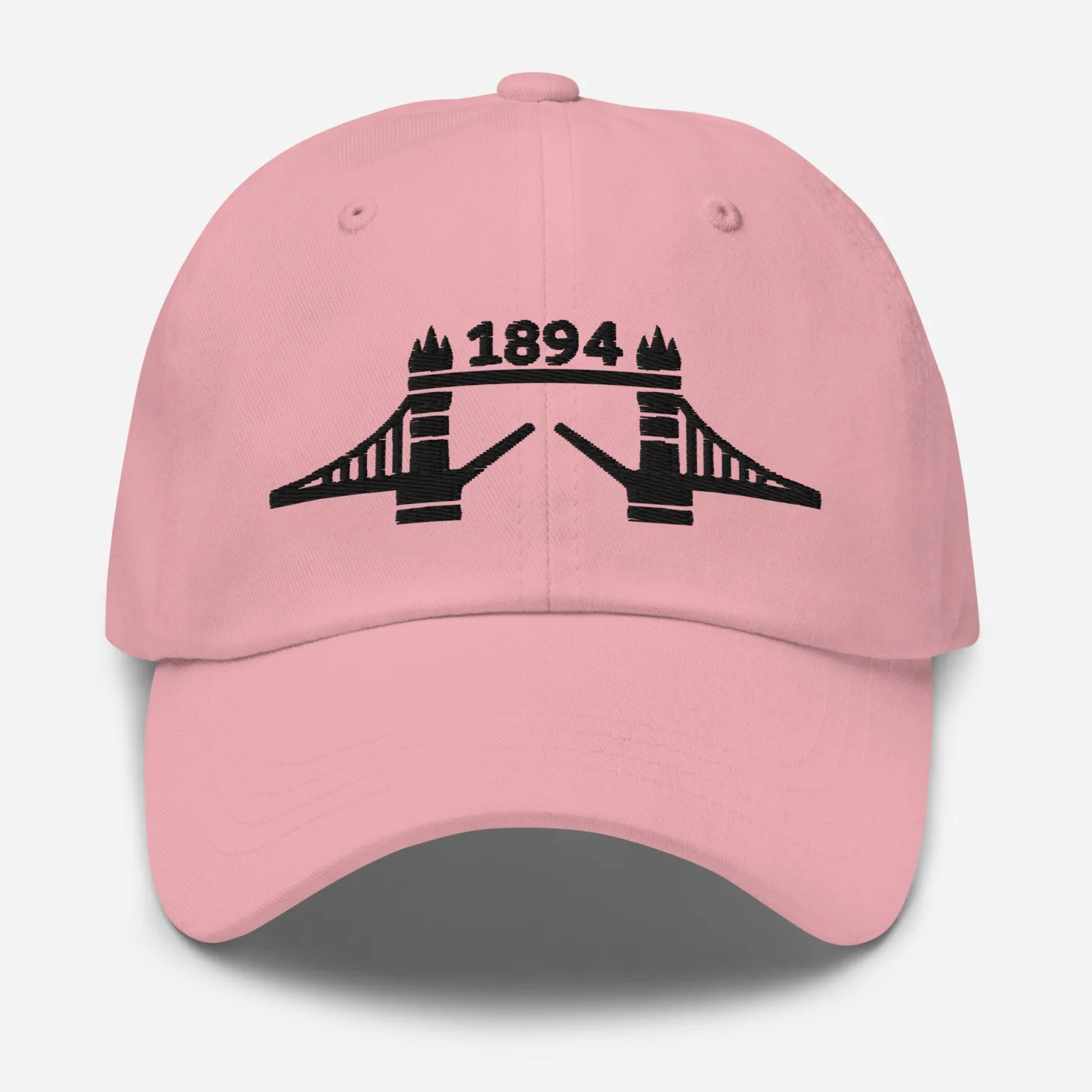 tower_bridge__black_thread_embroidered_baseball_cap_7.webp Discount 1894 Tower Bridge - Thread Embroidered Baseball Cap Clothing | Tower Bridge Gifts