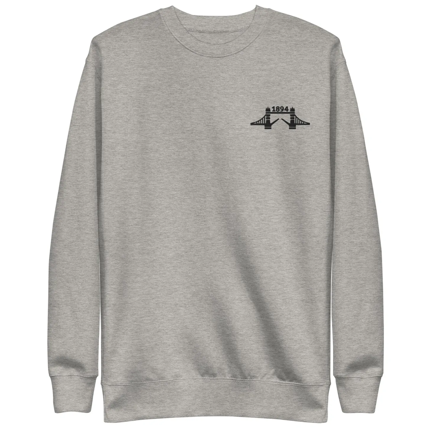 tower_bridge__black_thread_embroidered_unisex_premium_sweatshirt_0.webp Cheap 1894 Tower Bridge - Thread Embroidered Unisex Premium Sweatshirt Clothing | Tower Bridge Gifts