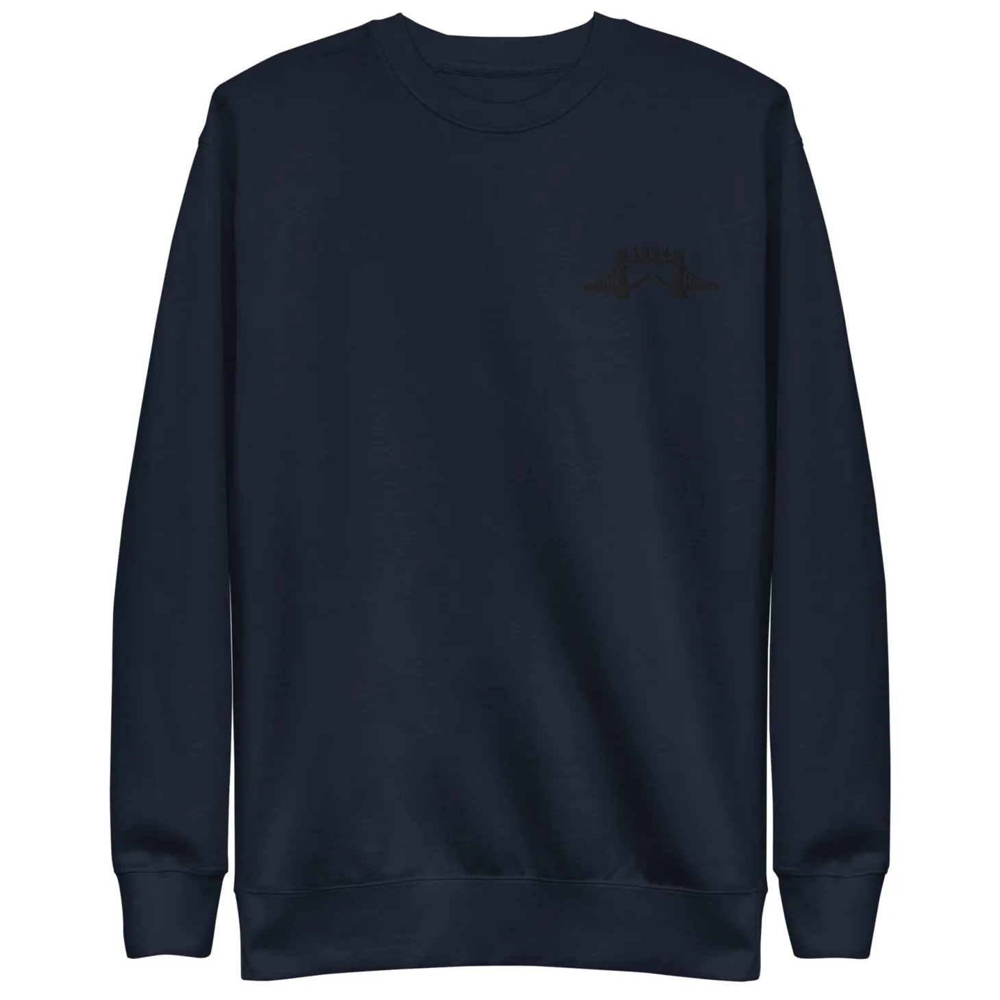 tower_bridge__black_thread_embroidered_unisex_premium_sweatshirt_2.webp Cheap 1894 Tower Bridge - Thread Embroidered Unisex Premium Sweatshirt Clothing | Tower Bridge Gifts