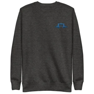 Discount 1894 Tower Bridge - Blue Thread Embroidered Unisex Premium Sweatshirt Clothing | Tower Bridge Gifts