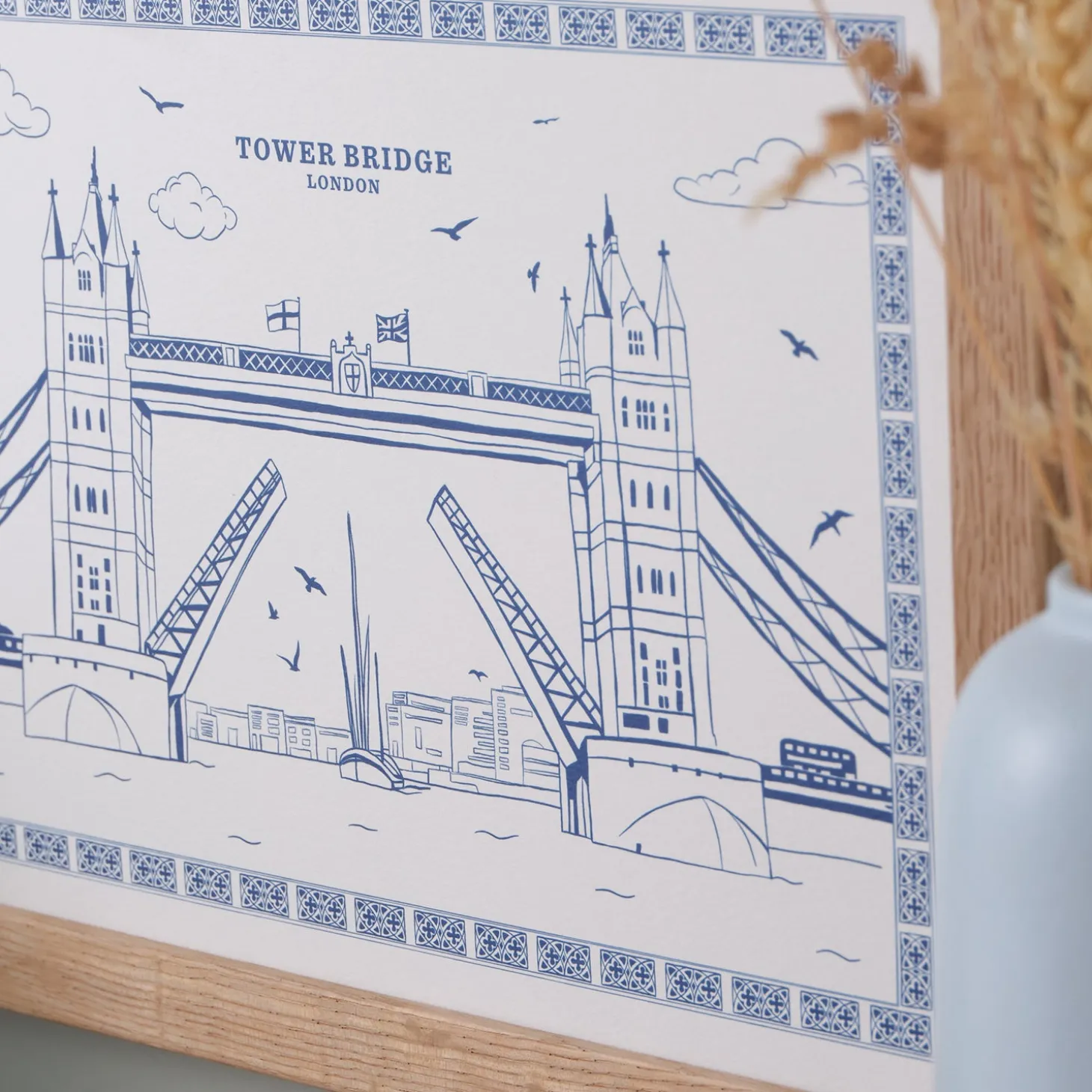 tower_bridge_a_print_by_victoria_eggs__unframed_1.webp Shop Tower Bridge A4 Print by - Unframed Prints & Posters | Tower Bridge Gifts