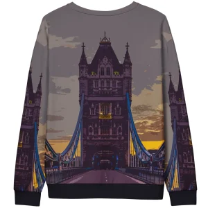 Sale Tower Bridge at Dawn - All Over Print - Sweatshirt Clothing | Tower Bridge Gifts
