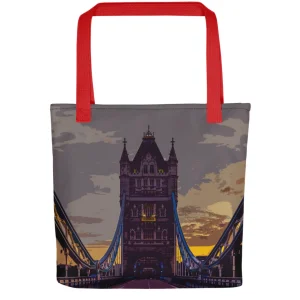 Store Tower Bridge at Dawn - All Over Print - Tote Bag Bags | Tower Bridge Gifts