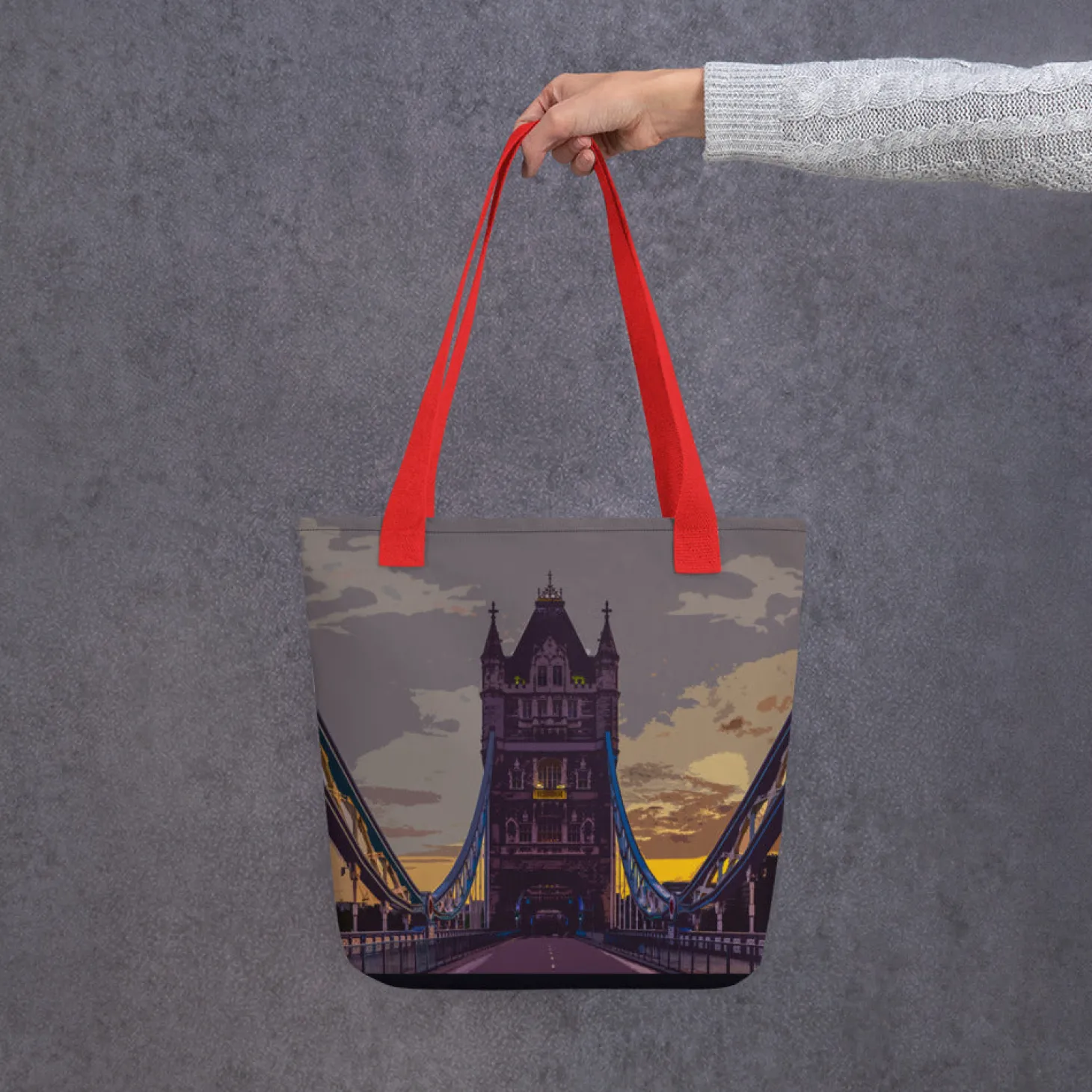 tower_bridge_at_dawn__all_over_print__tote_bag_7.webp Store Tower Bridge at Dawn - All Over Print - Tote Bag Bags | Tower Bridge Gifts