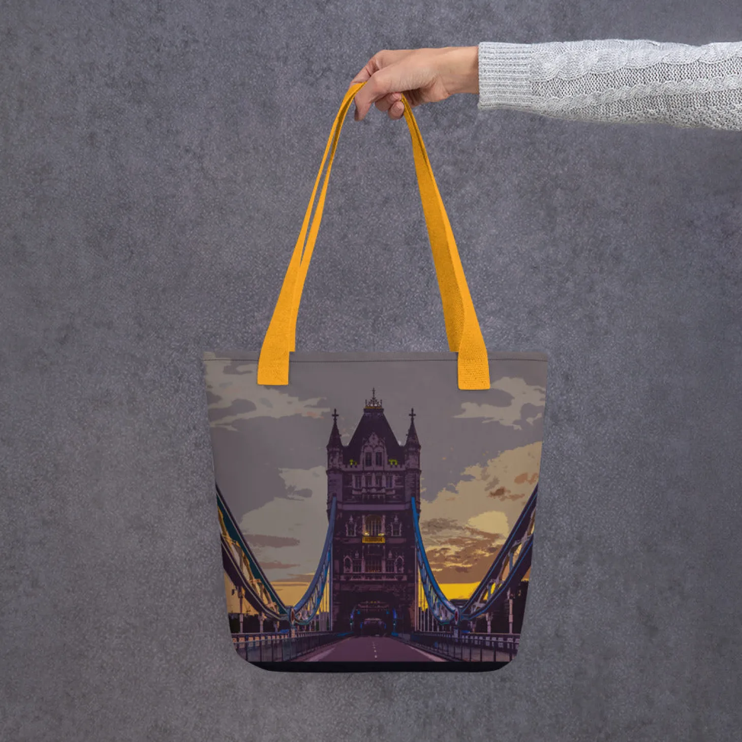 tower_bridge_at_dawn__all_over_print__tote_bag_8.webp Store Tower Bridge at Dawn - All Over Print - Tote Bag Bags | Tower Bridge Gifts