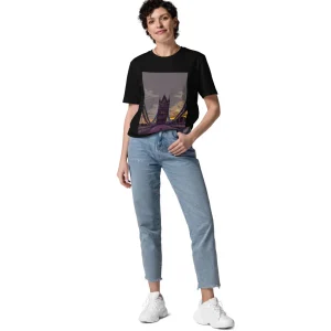 Cheap Tower Bridge at Dawn - Organic Cotton T-Shirt Clothing | Tower Bridge Gifts