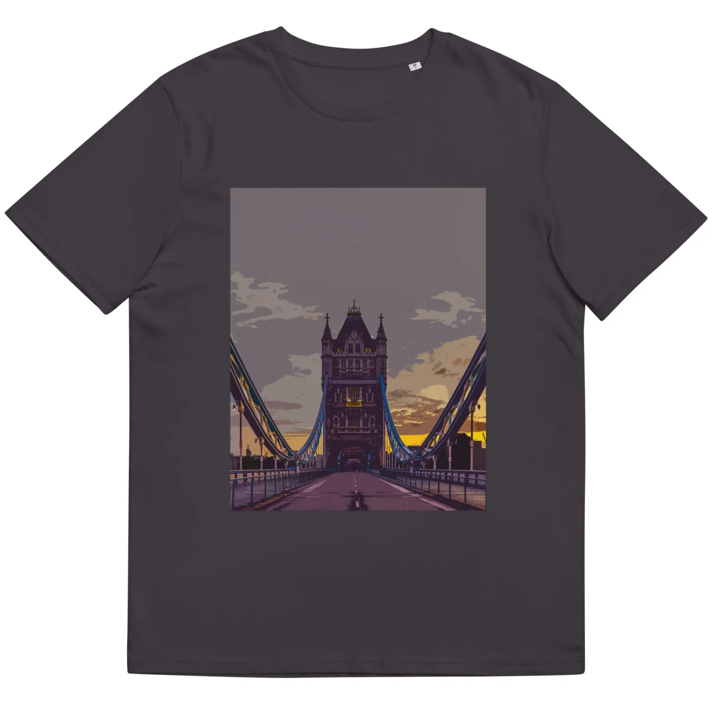 tower_bridge_at_dawn__organic_cotton_tshirt_10.webp Cheap Tower Bridge at Dawn - Organic Cotton T-Shirt Clothing | Tower Bridge Gifts