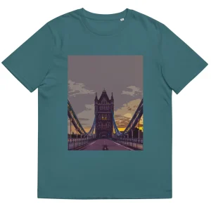 Cheap Tower Bridge at Dawn - Organic Cotton T-Shirt Clothing | Tower Bridge Gifts