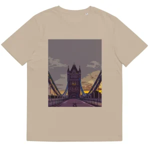 Cheap Tower Bridge at Dawn - Organic Cotton T-Shirt Clothing | Tower Bridge Gifts