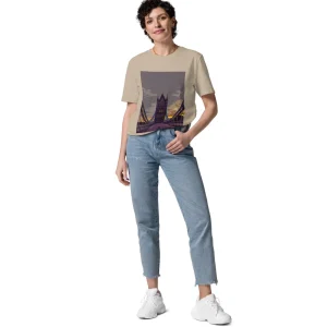 Cheap Tower Bridge at Dawn - Organic Cotton T-Shirt Clothing | Tower Bridge Gifts