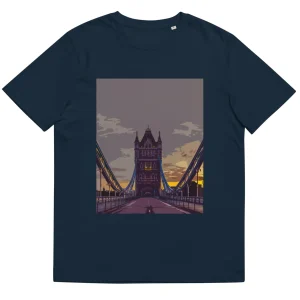 Cheap Tower Bridge at Dawn - Organic Cotton T-Shirt Clothing | Tower Bridge Gifts