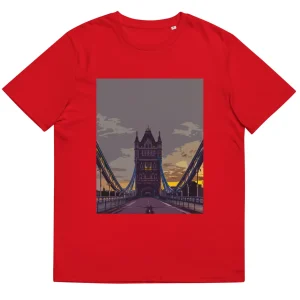 Cheap Tower Bridge at Dawn - Organic Cotton T-Shirt Clothing | Tower Bridge Gifts