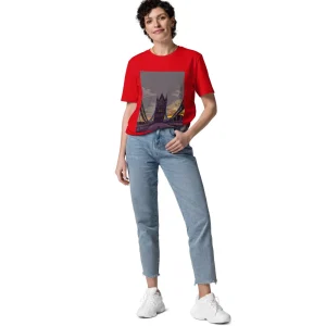 Cheap Tower Bridge at Dawn - Organic Cotton T-Shirt Clothing | Tower Bridge Gifts
