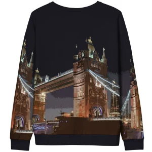Store Tower Bridge at Night - All Over Print - Sweatshirt Clothing | Tower Bridge Gifts