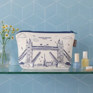 Store Tower Bridge Cosmetic Bag by Victoria Eggs Makeup Bags | Bags