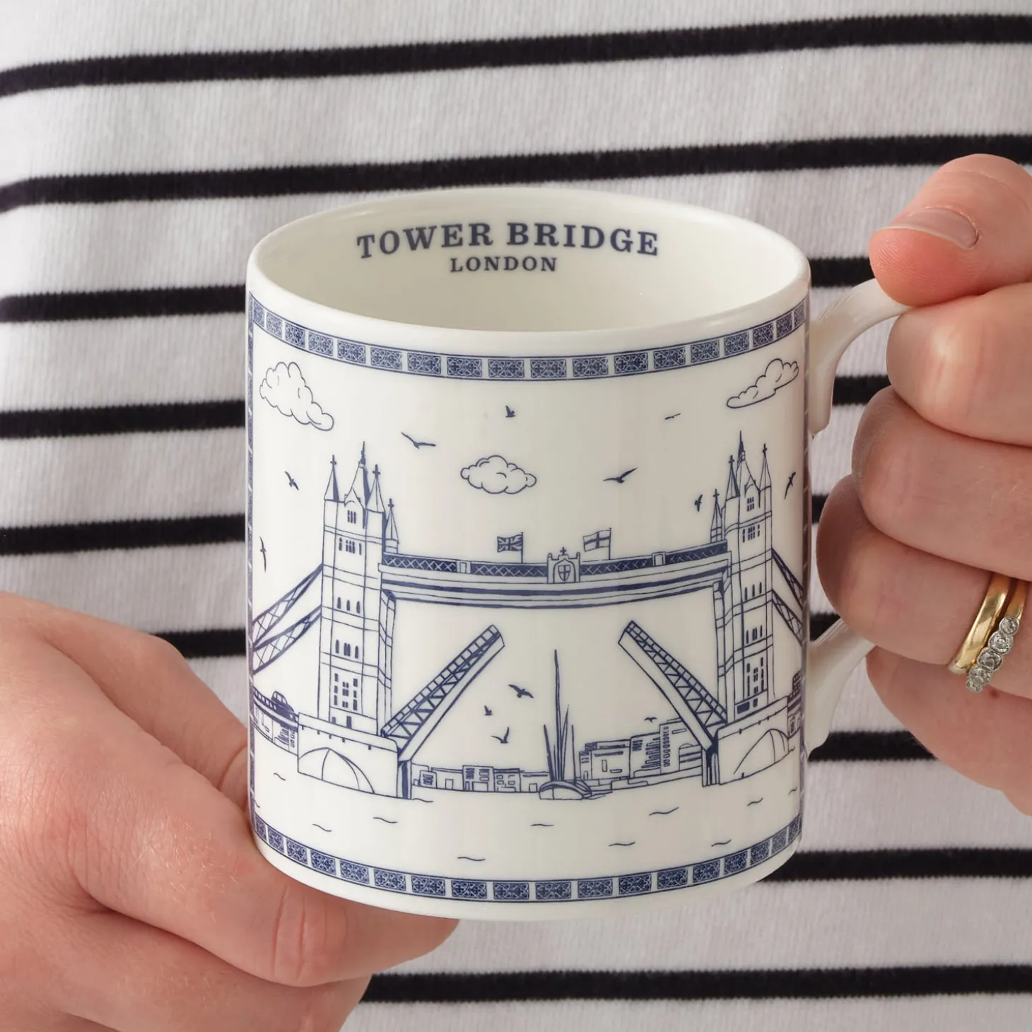 tower_bridge_fine_bone_china_mug_by_victoria_eggs_1.webp Fashion Tower Bridge Fine Bone China Mug by Mugs | Tower Bridge Gifts