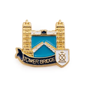 Fashion Gold Pin Badge - Bridge House Estates Jewellery & Pins | Tower Bridge Gifts