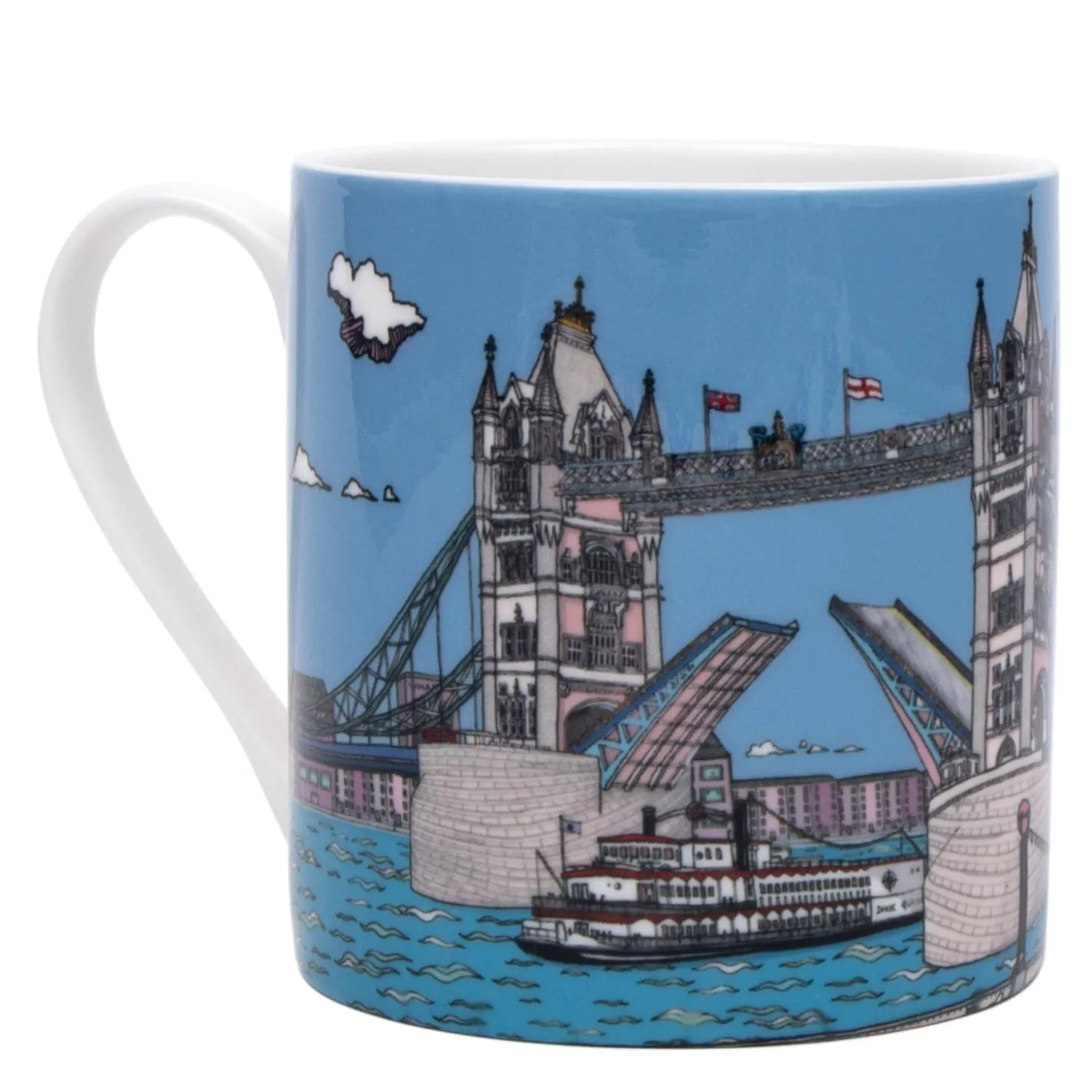 tower_bridge_illustration_mug_0.webp Discount Tower Bridge Illustration Mug Mugs | Tower Bridge Gifts