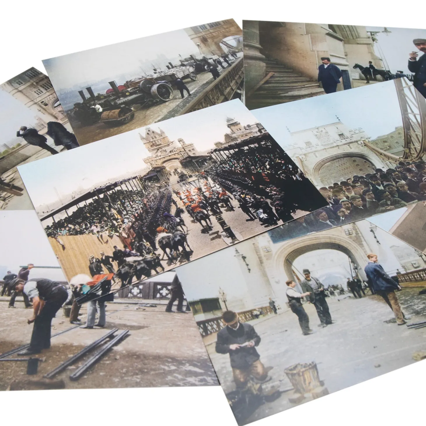 tower_bridge_launching_a_landmark__set_of__postcards_2.webp Outlet Launching A Landmark - Set of 8 Postcards Office & Stationery | Tower Bridge Gifts