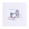 New Line Small Print - White Prints & Posters | Tower Bridge Gifts