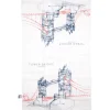 Online Line Tea Towel Tea Towels | Tower Bridge Gifts